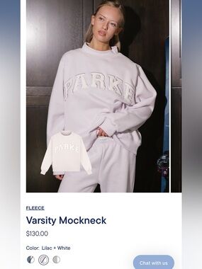 PARKE Lilac Crewneck Sweatshirt